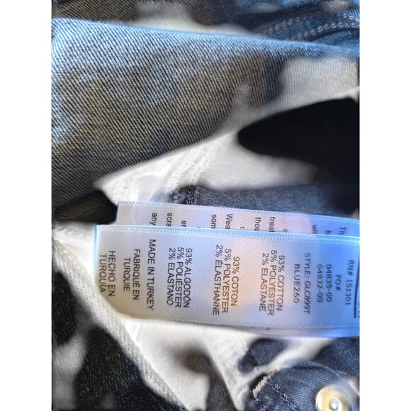 Good American Good Legs Crop Jeans 8/29 Womens Mid Rise Medium Wash Skinny - Picture 6 of 6